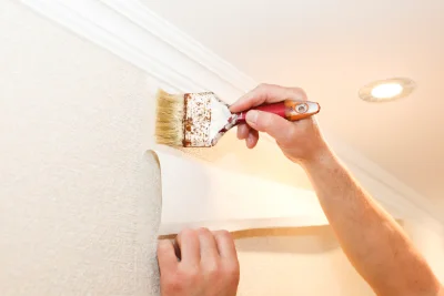 Pose de papier peint à Vironchaux — revêtements muraux et toiles de verre